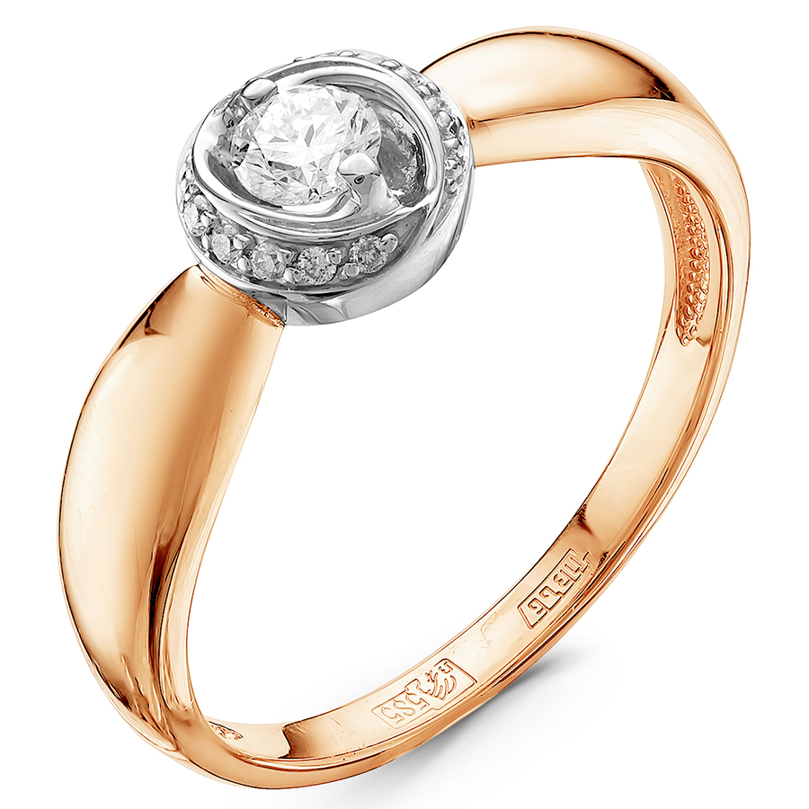 Кольцо, золото, бриллиант, 01-1511